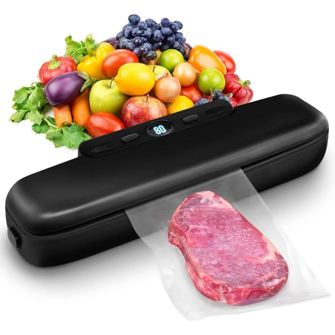 Appareil de mise sous vide en plastique alimentaire pour bureau noir