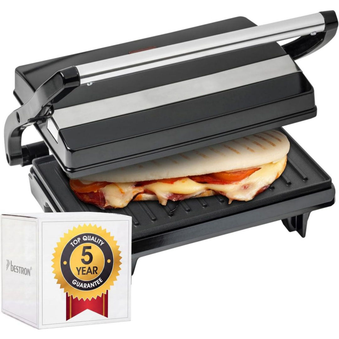 Appareil a sandwich et presse a panini en ceramique 2000 w 4.5 l noir