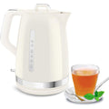 Bouilloire electrique 5 l en verre trempe 1200 w blanc pour tous les usages