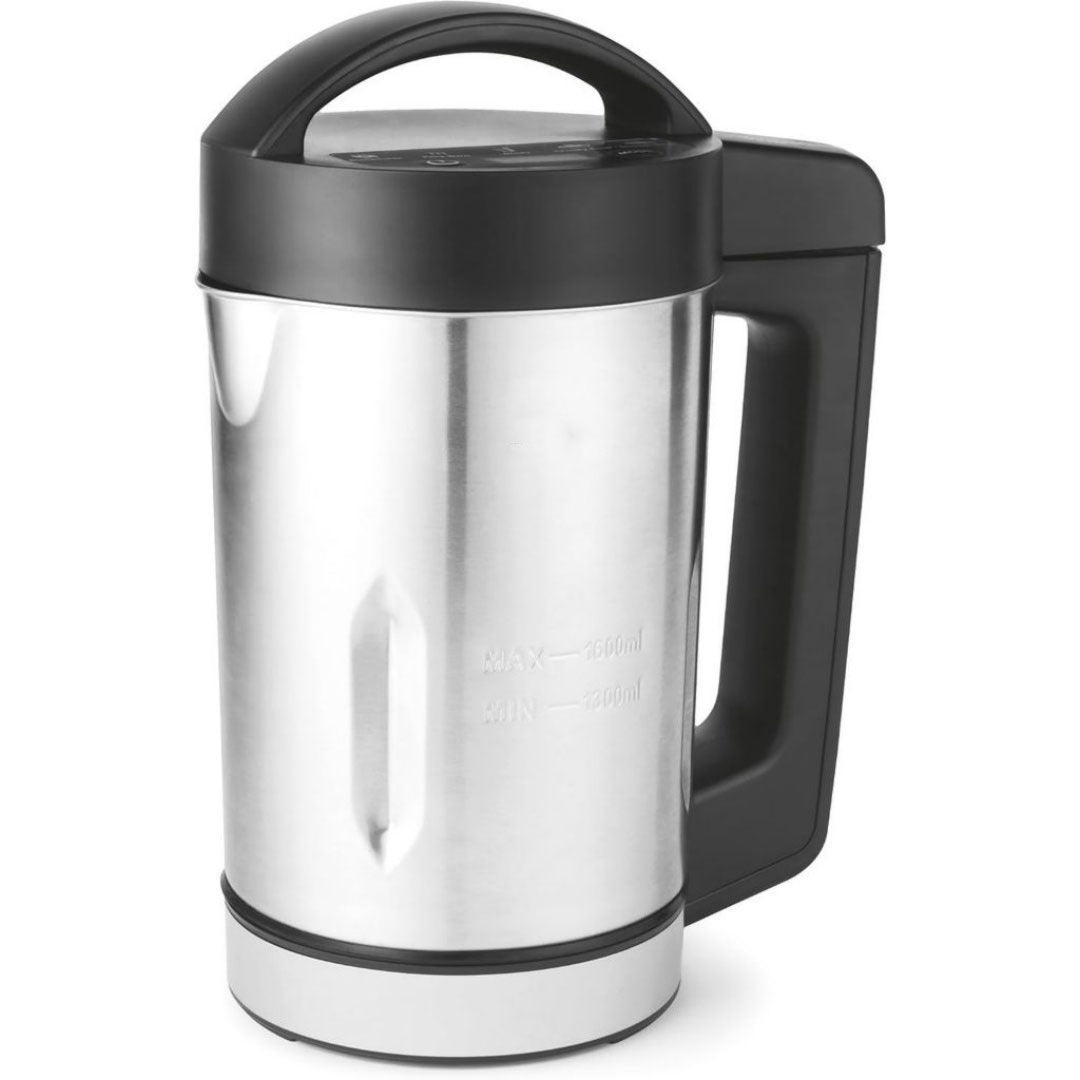 Blender chauffant et machine a soupe pour tous les usages en verre trempe 1200 w 1.5 l blanc